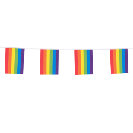 Banderines Arcoiris de Papel 3m.