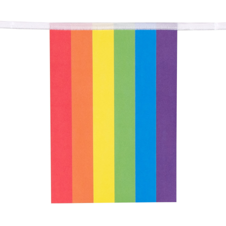 Banderines Arcoiris de Papel 3m.