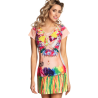 Disfraz de Hawaiana - Camiseta Estampado Hawaiano - Disfraces de Hawaianos para Mujer