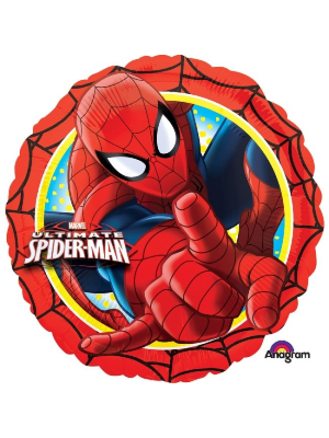 Globo Redondo Spiderman Ultimate 18/45cm - Fiestas de  Cumpleaños de Spiderman