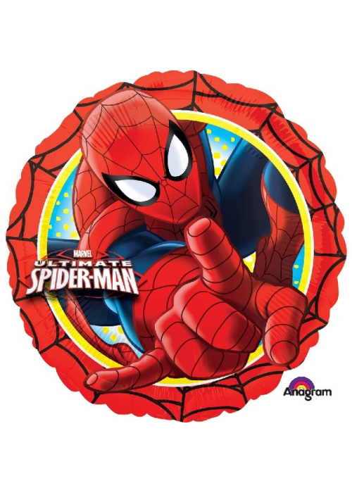 Globo Redondo Spiderman Ultimate 18/45cm - Fiestas de  Cumpleaños de Spiderman
