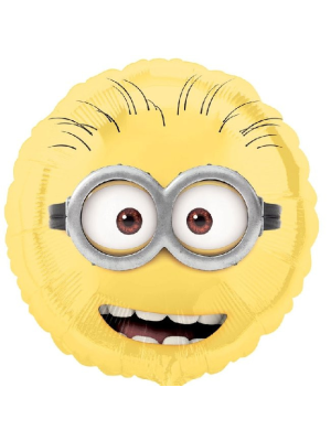 Globo Redondo Minions 18/45cm - Fiestas de Cumpleaños de los Minions