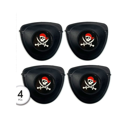 Parche Pirata 4 unidades para Piñatas - Complementos de Piratas