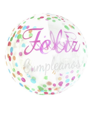 Globo Burbuja Feliz Cumpleaños - Globos de Latex