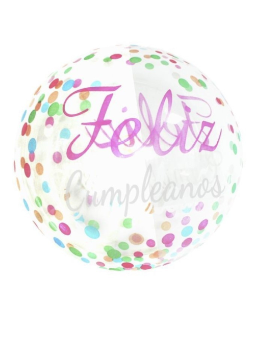 Globo Burbuja Feliz Cumpleaños - Globos de Latex