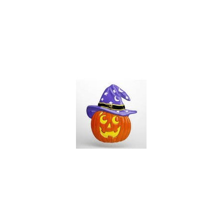 Silueta de Calabaza de Plastico con Gorro - Calabazas