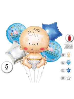 Globos Set Baby Boy - Baby Shower