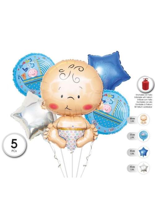 Globos Set Baby Boy - Baby Shower