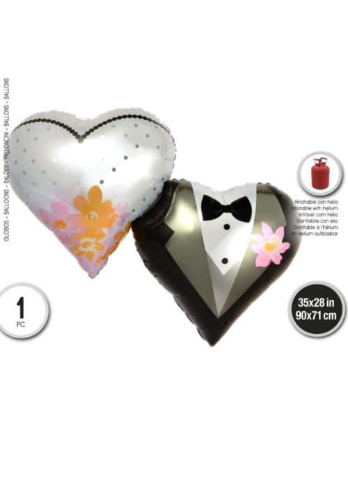 Globos Set Novios 2 Unid - Bodas