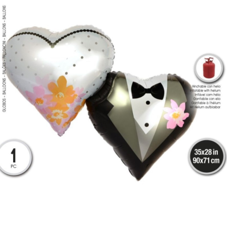 Globos Set Novios 2 Unid