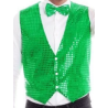 Chaleco Lentejuelas Verde - Complementos de San Patricio
