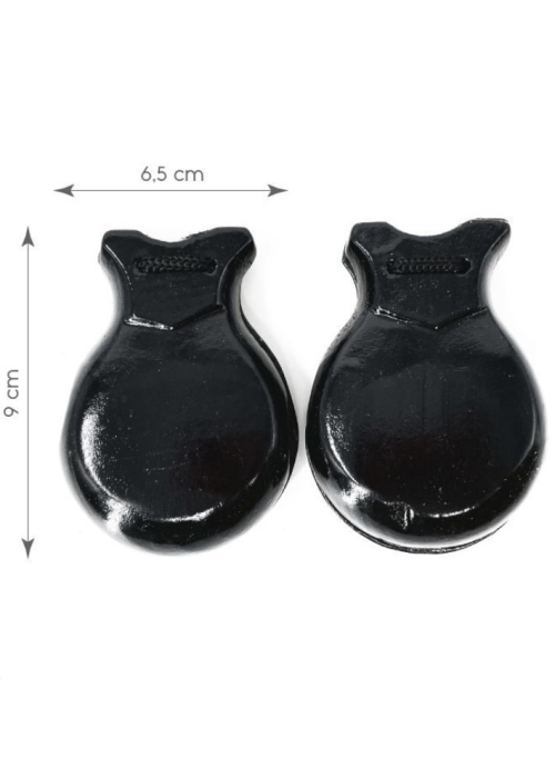 Castañuelas de Madera Negras - Abanicos y Castañuelas Flamencos