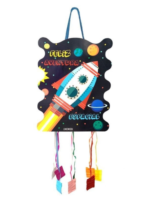 Piñata Cohete Tiras - Fiestas de Cumpleaños del Espacio