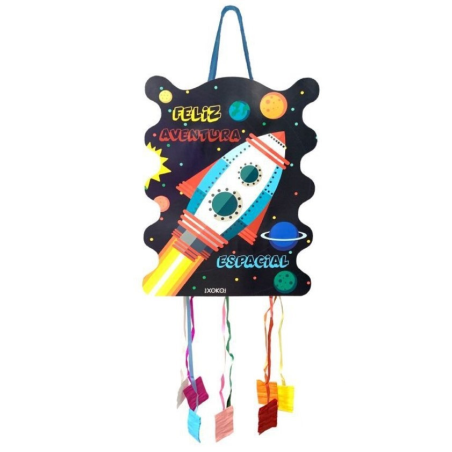 Piñata Cohete Tiras - Fiestas de Cumpleaños del Espacio