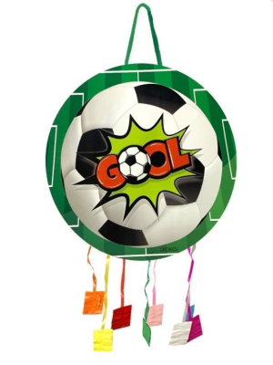 Piñata Balon de Futbol Tiras - Fiestas de Cumpleaños de Futbol