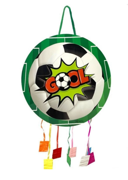 Piñata Balon de Futbol Tiras - Fiestas de Cumpleaños de Futbol