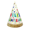 Gorro Cono Feliz Cumpleaños 6 Unid - Gorros y Diademas para Cotillon