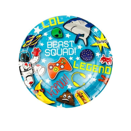 Platos Balon de Futbol 23cm 6 Unid