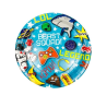 Platos Balon de Futbol 23cm 6 Unid
