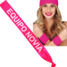 Set de cinta, Muñequeras y Banda de Equipo Novia - Complementos Despedidas de Soltera