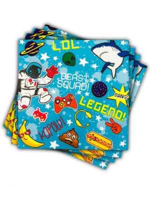 Servilletas Gamer 12 Unid - Articulos y Decoracion de Fiesta