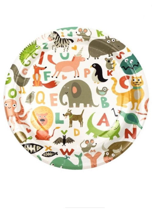 Platos Animales 23cm 6 Unid - CELEBRACIONES