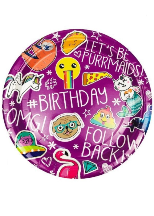 Platos BDAY 23cm 6 Unid - CELEBRACIONES