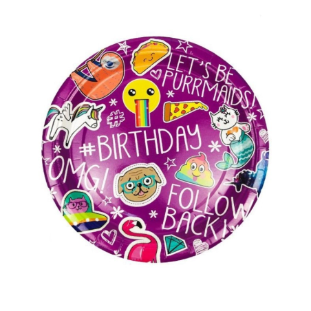 Platos BDAY 23cm 6 Unid - CELEBRACIONES