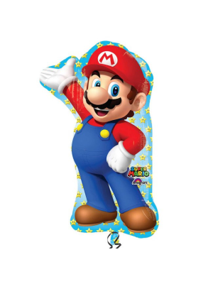 Globo Metalizado de Mario Bros 83/55cm - Globos de Formas Metalizados