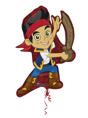 Globo Metalizado de Pirata Jake 97/75cm - Globos de Formas Metalizados