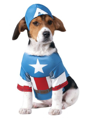 Comprar Disfraz de Capitan America Mascota - DISFRACES PARA PERROS