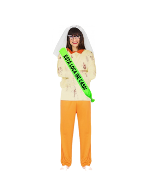 Comprar Disfraz de Novia Loca con banda - Disfraces Despedidas de Soltera - Disfraces para despedidas de Soltera - Los mas vendi