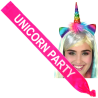 Set de Diadema de Unicornio y banda - Complementos Despedidas de Soltera - Set para Despedidas