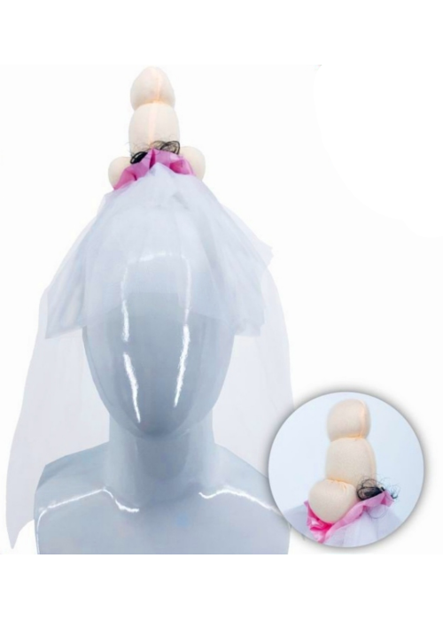 Velo de Novia con Pene - Complementos Despedidas de Soltera - COMPLEMENTOS DESPEDIDA