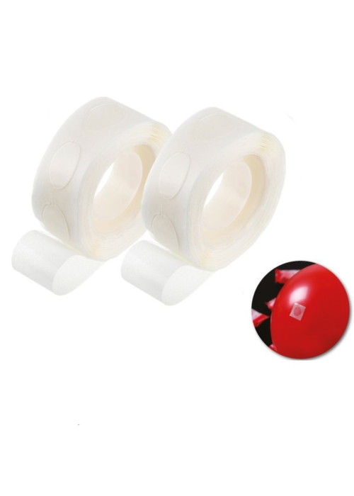 Set de 2 Rollos de Puntos de Pegamento para Globos