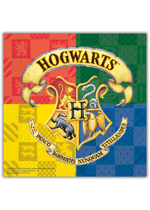 Servilletas Harry Potter Hogwarts - Fiesta de Cumpleaños de Harry Potter