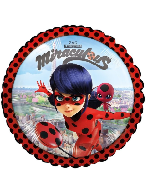 Globo Ladybug Foil 43cm - Fiestas de Cumpleaños de Ladybug