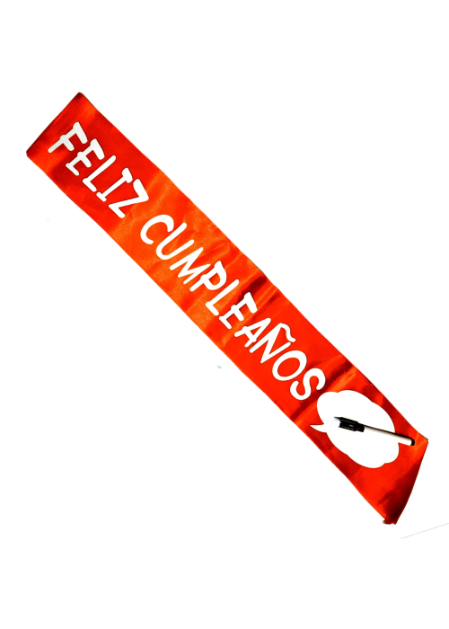 Banda Feliz Cumpleaños Rotulador (Colores Surtidos) - Bandas para cumpleaños