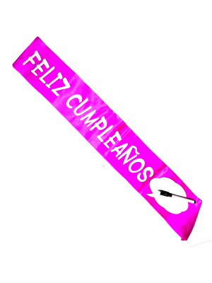 Banda Feliz Cumpleaños Rotulador (Colores Surtidos) - Bandas para cumpleaños