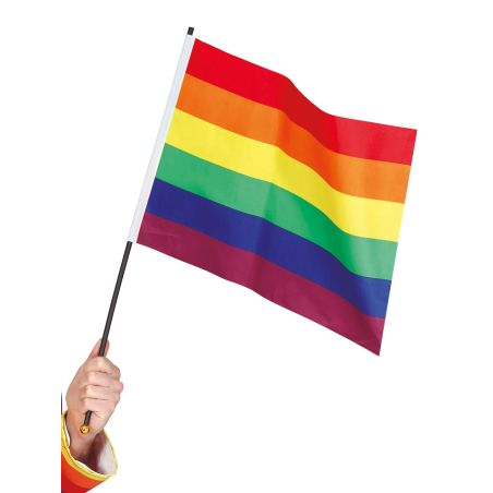 Bandera Arcoiris con Palo