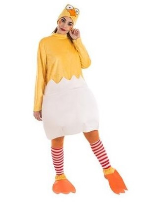 Disfraz de Pollito Cascara Mujer - Disfraces de Animales Adultos