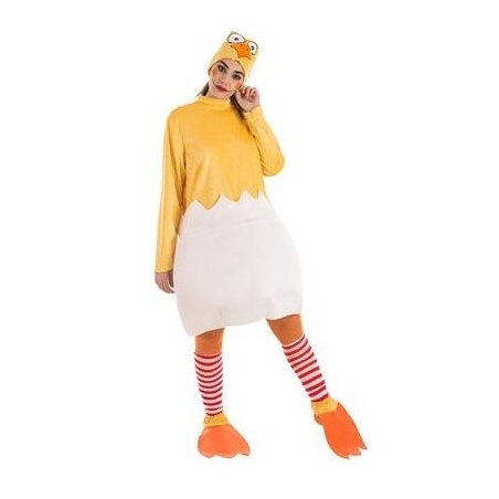 Disfraz de Pollito Cascara Mujer - Disfraces de Animales Adultos