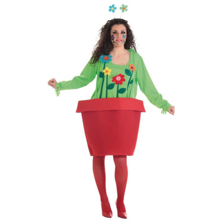 Disfraz de Maceta Mujer - Disfraces de Flores Frutas y Verduras Adultos