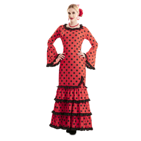 Disfraz de Sevillana Rojo y Negro - Disfraces de Mujer