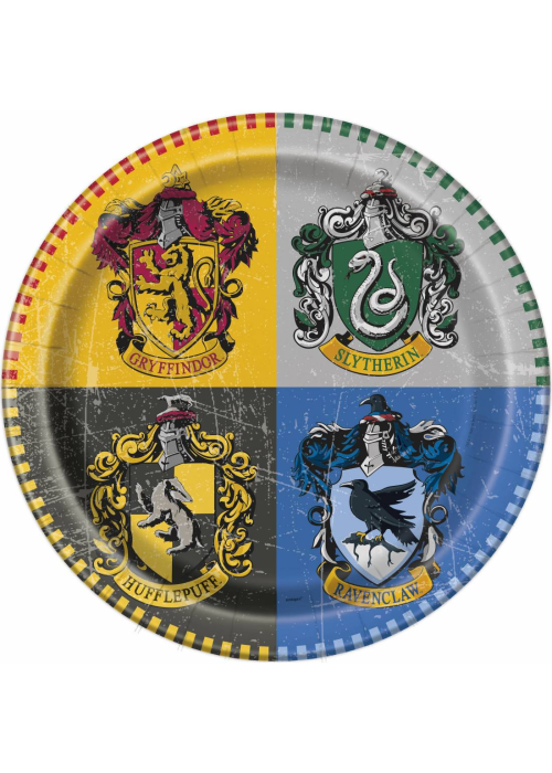 Platos redondos Harry Potter 23cm 8 Unid