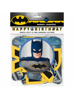 Guirnalda Batman Happy Bhirthday - Fiestas de Cumpleaños de Superheroes