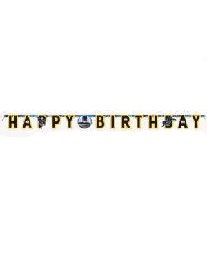 Guirnalda Batman Happy Bhirthday - Fiestas de Cumpleaños de Superheroes