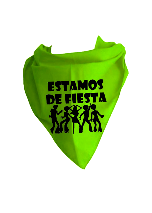Pañuelo para despedidas Estamos de Fiesta - Pañuelos y Corbatas para Despedidas