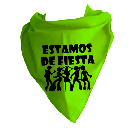 Pañuelo para despedidas Estamos de Fiesta - Pañuelos y Corbatas para Despedidas