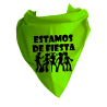 Pañuelo para despedidas Estamos de Fiesta - Pañuelos y Corbatas para Despedidas